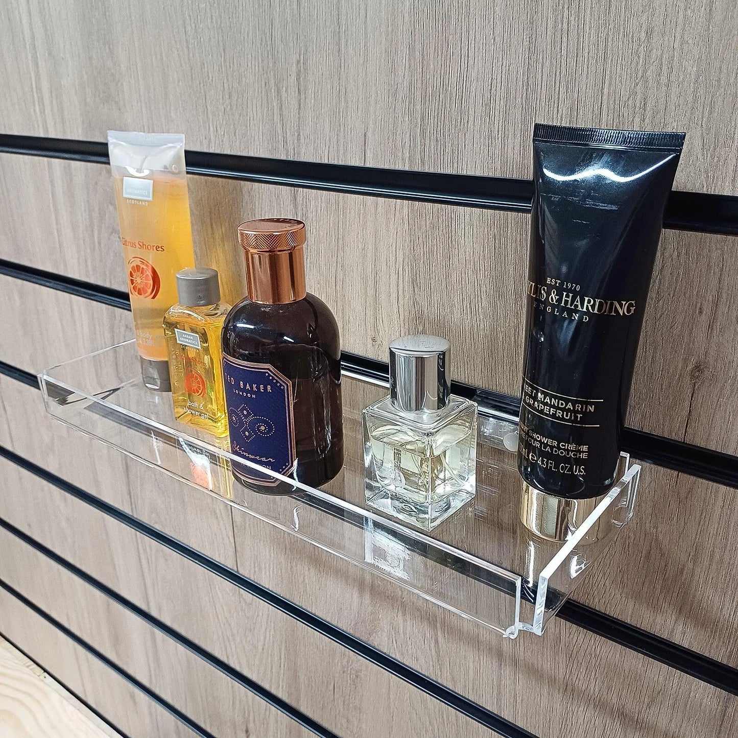 ACRYLIC TRAY FOR COUNTER, SLATWALL OR GRID WALL