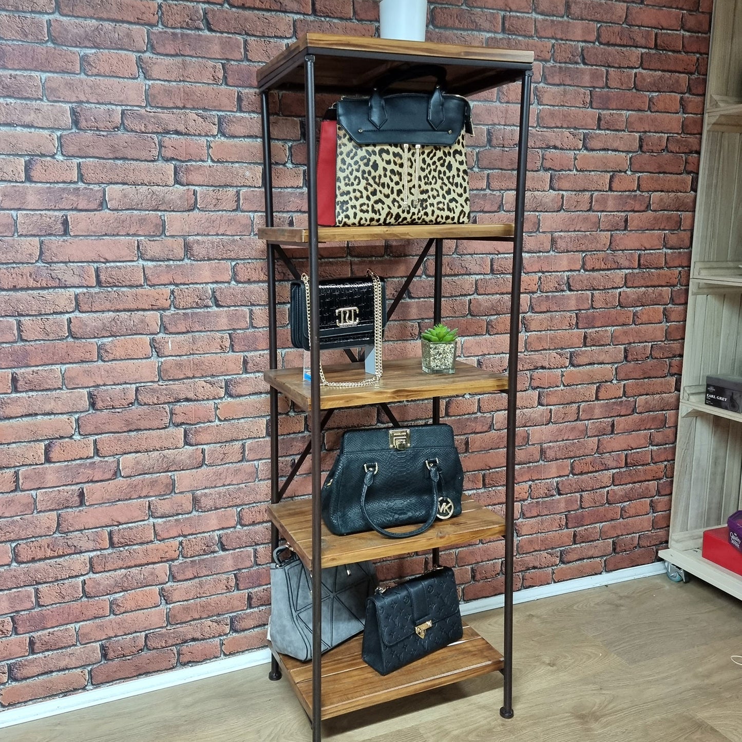 5 SHELF INDUSTRIAL STYLE UNIT