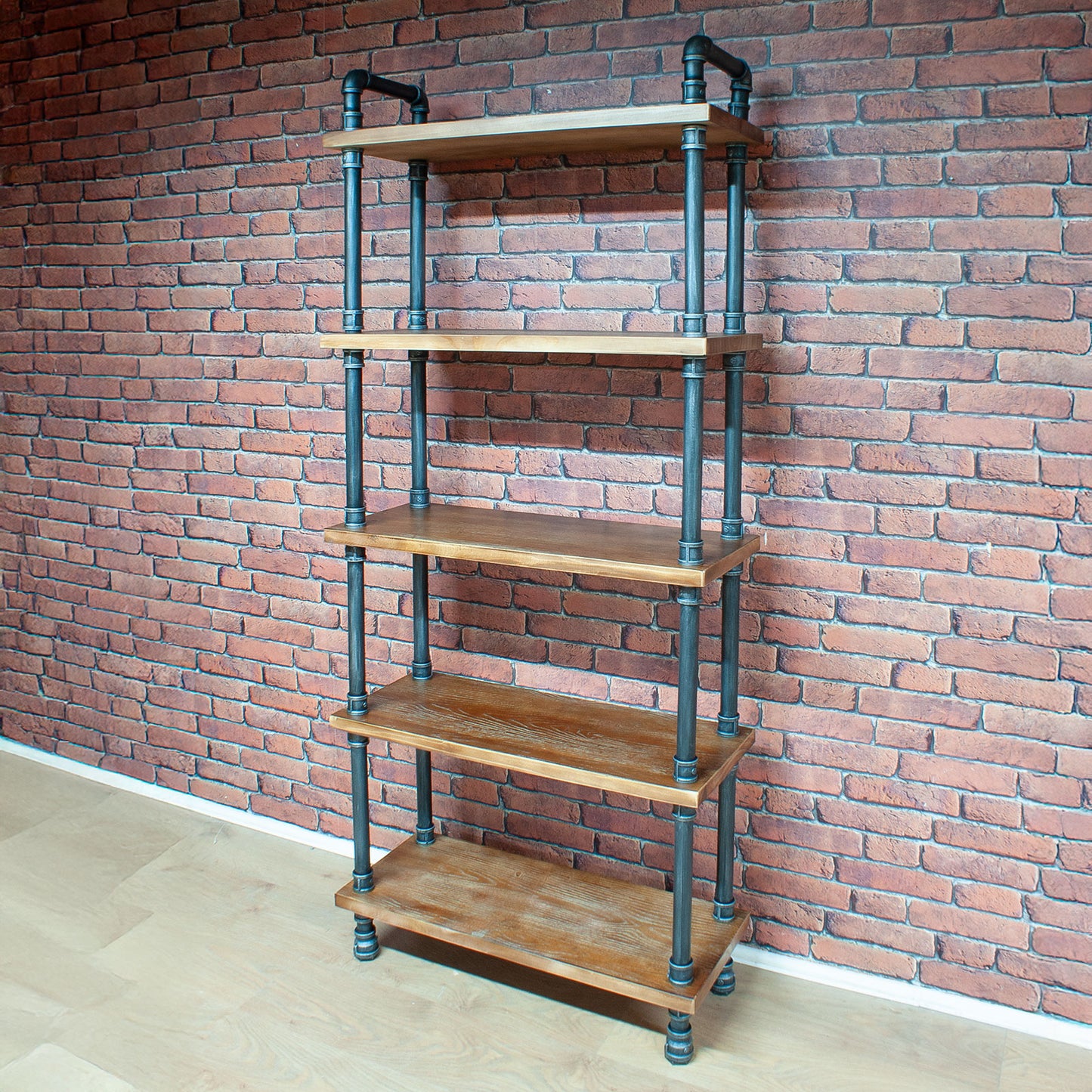 5 SHELF METAL PIPE STYLE UNIT