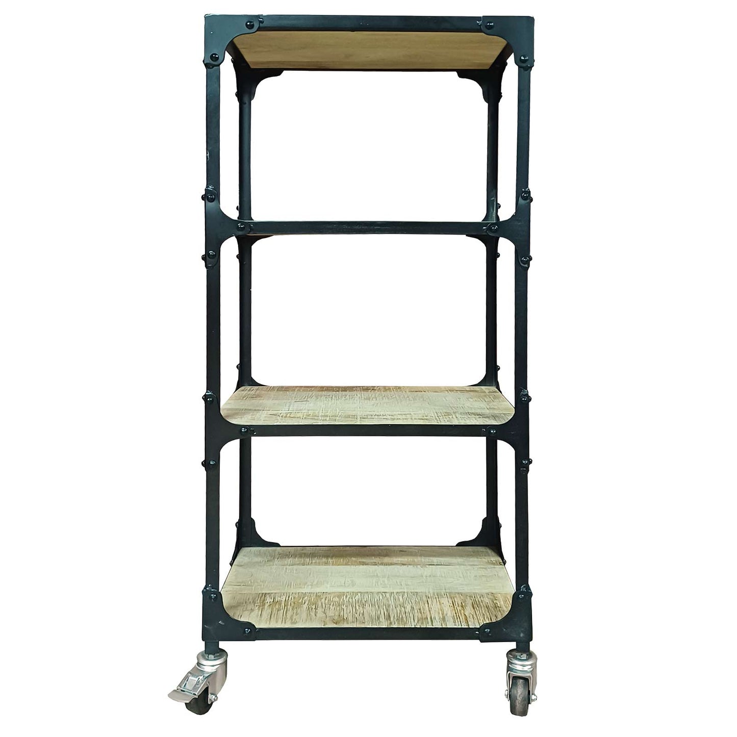 4 SHELF UNIT WITH WHEELS