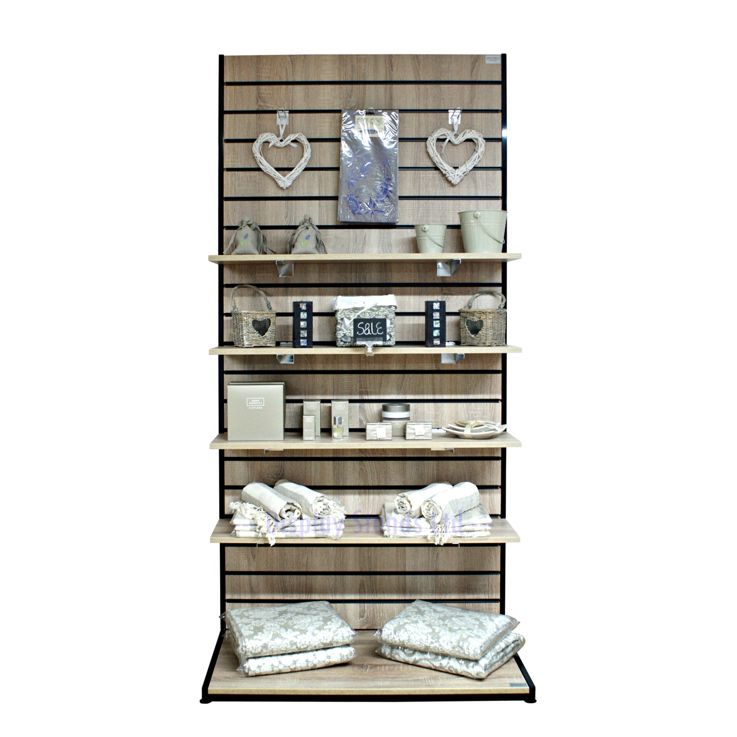 FREE STANDING SLATWALL WOOD DISPLAY 1000