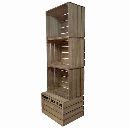 3 CRATE TOWER WITH BASE