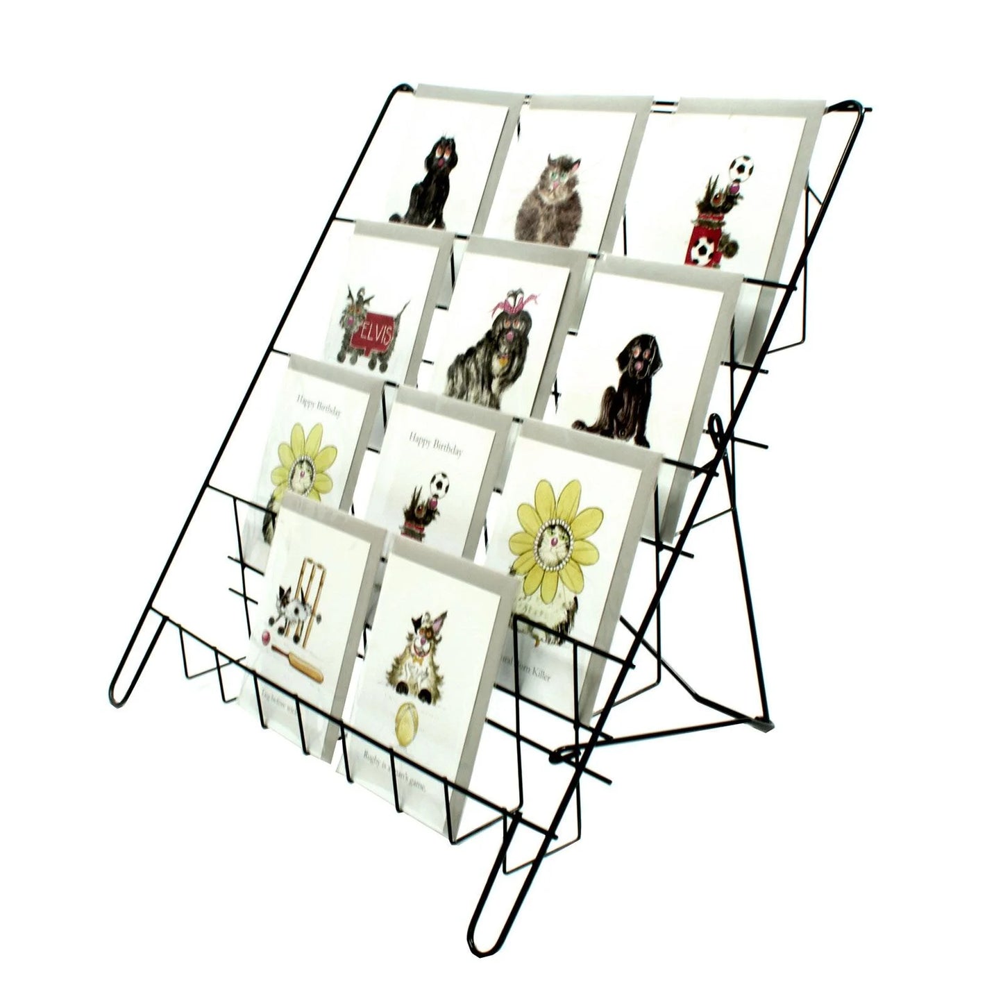 4 TIER STATIC COUNTER DISPLAY FOR CARDS & BOOKS