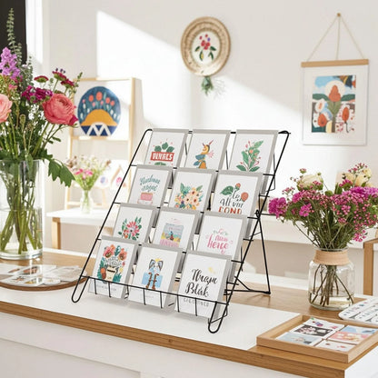 4 TIER STATIC COUNTER DISPLAY FOR CARDS & BOOKS