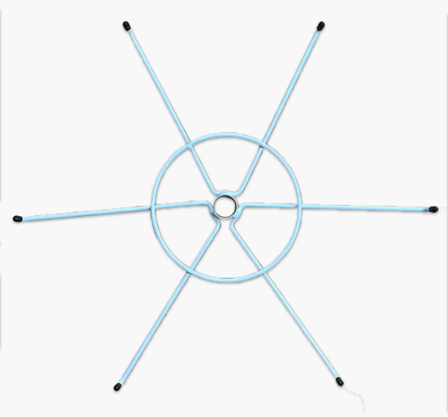 CUSTOM METAL ROTARY TIERED HOOK STAND