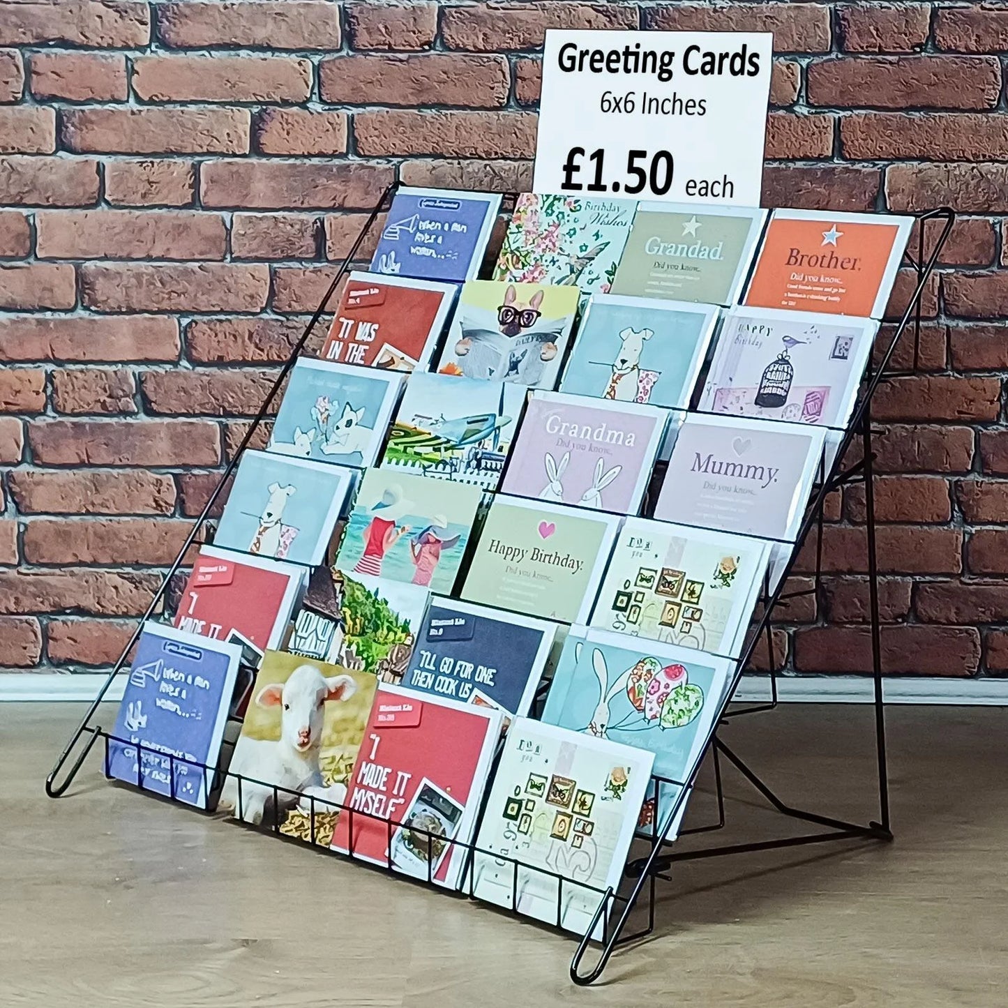 6 TIER STATIC DISPLAY FOR CARDS & BOOKS