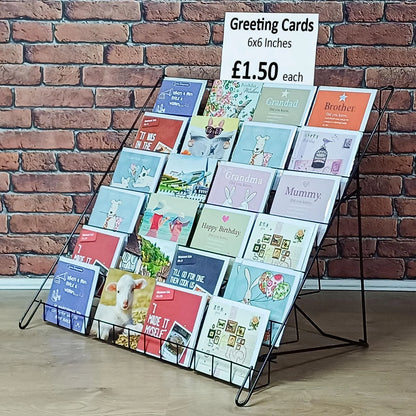 6 TIER STATIC DISPLAY FOR CARDS & BOOKS