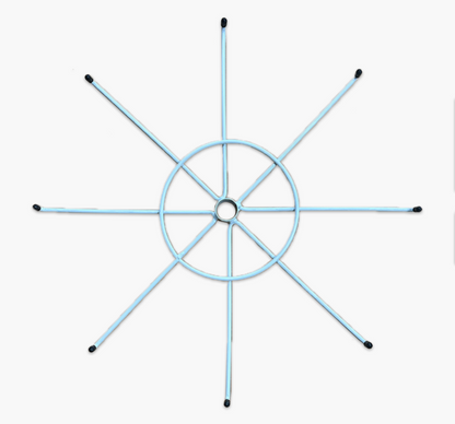 CUSTOM METAL ROTARY TIERED HOOK STAND