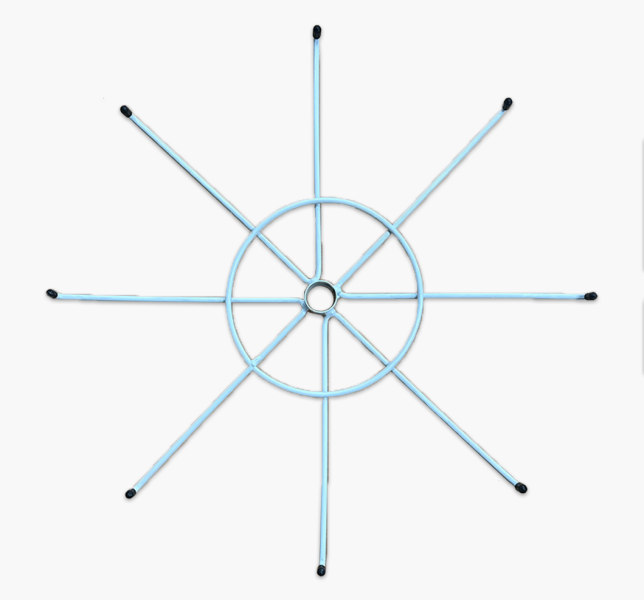 CUSTOM METAL ROTARY TIERED HOOK STAND