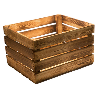 REPRODUCTION CRATE BURNT FINISH