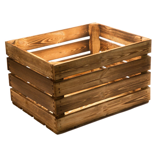 REPRODUCTION CRATE BURNT FINISH