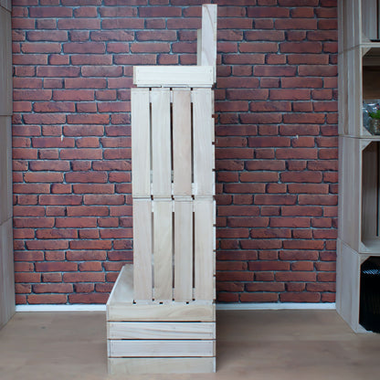2 CRATE DISPLAY WITH TOP TRAY