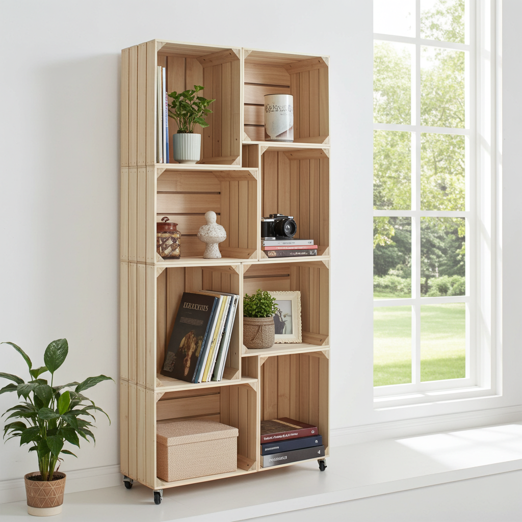 8 CRATE WALL DISPLAY