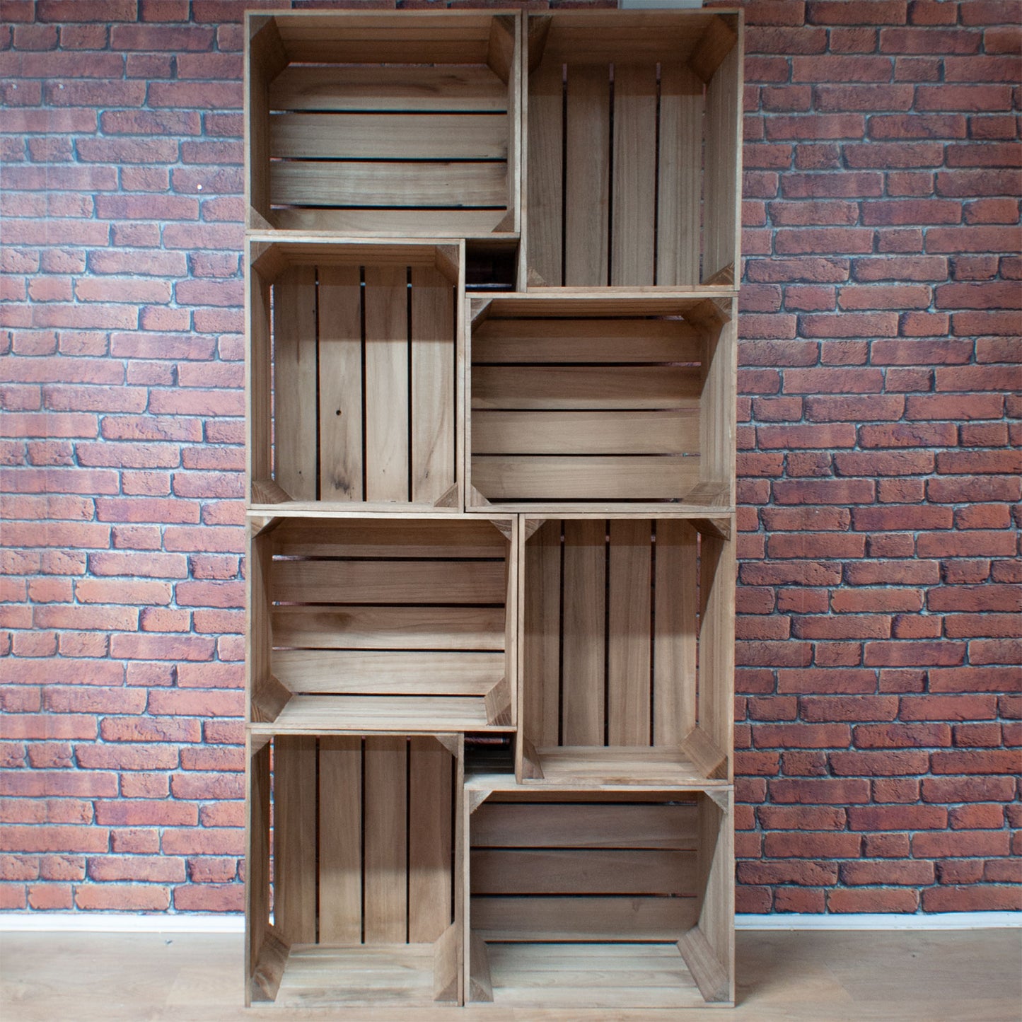 8 CRATE WALL DISPLAY