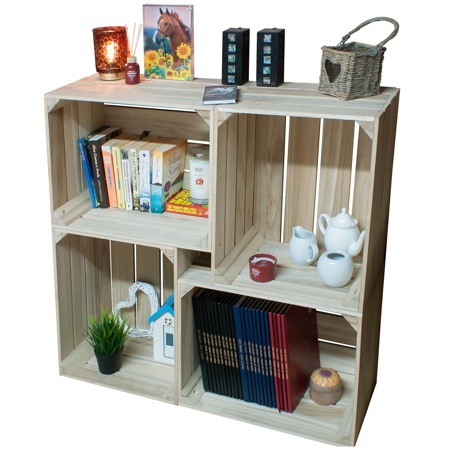 4 CRATE SQUARE DISPLAY