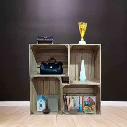 4 CRATE SQUARE DISPLAY