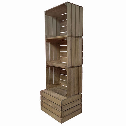 3 CRATE TOWER WITH BASE
