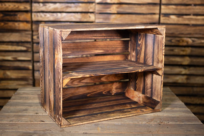 REPRODUCTION CRATE BURNT FINISH