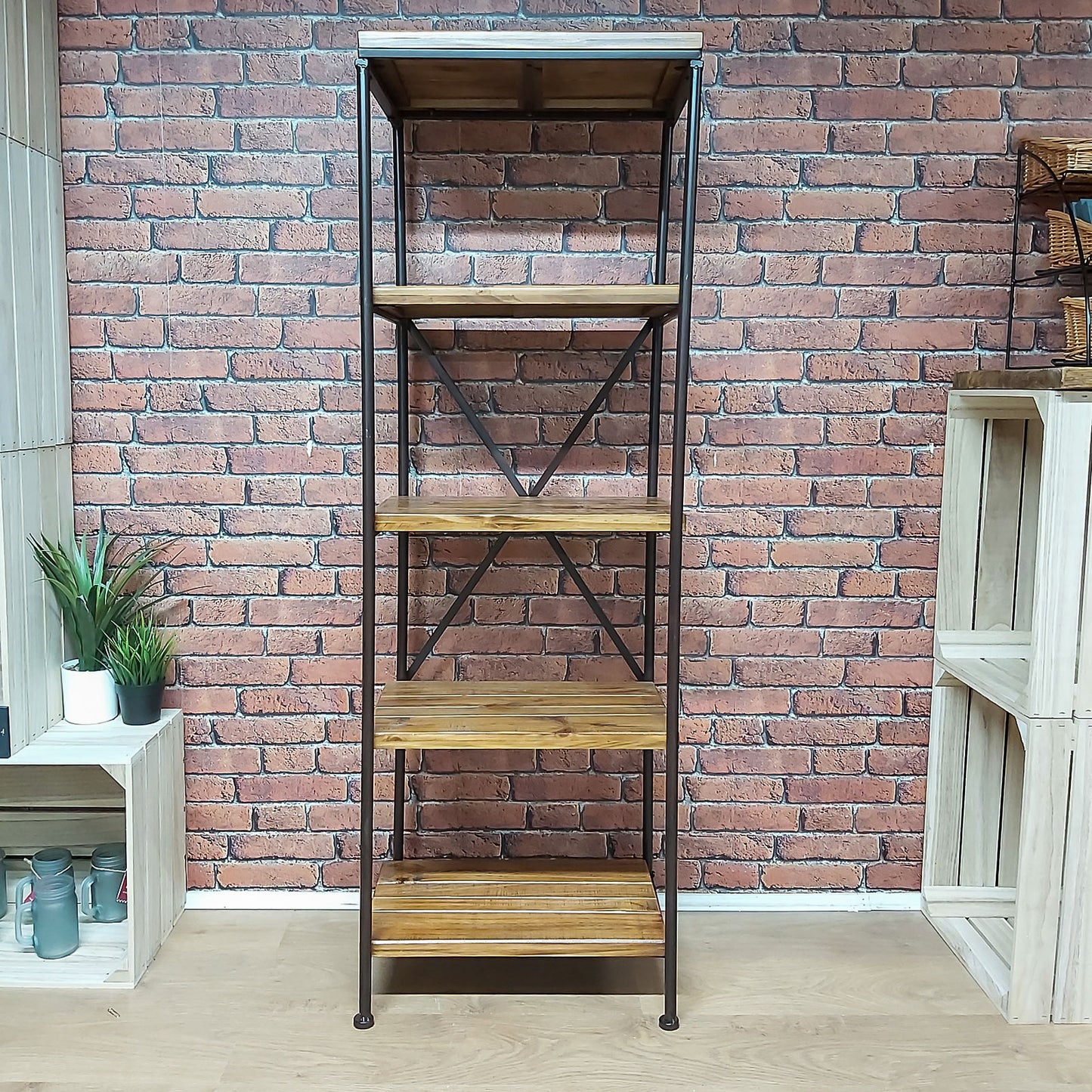 5 SHELF INDUSTRIAL STYLE UNIT