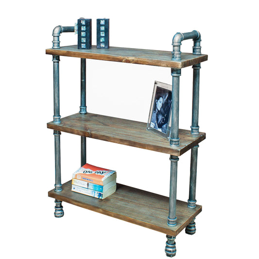 3 SHELF METAL PIPE STYLE UNIT