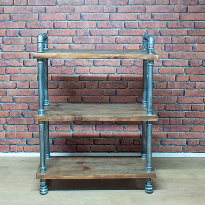 3 SHELF METAL PIPE STYLE UNIT