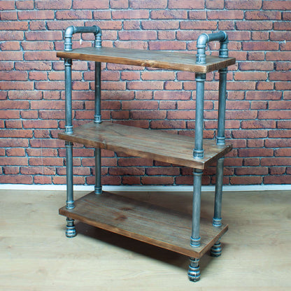 3 SHELF METAL PIPE STYLE UNIT
