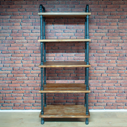 5 SHELF METAL PIPE STYLE UNIT