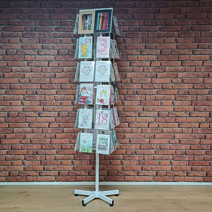ACRYLLIC ROTATING STAND 24 POCKETS