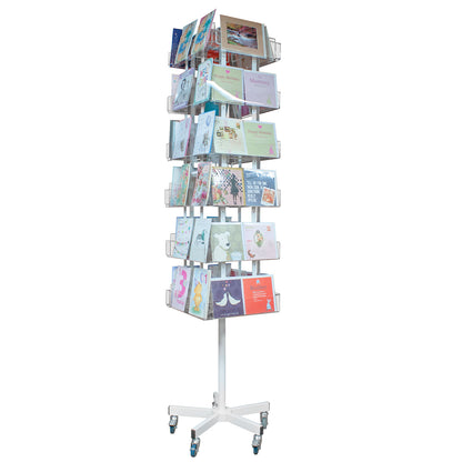 ROTATING FLOOR STAND 24 ACRYLIC POCKETS