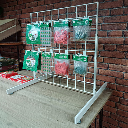 GRID PANEL COUNTER DISPLAY DOUBLE SIDED