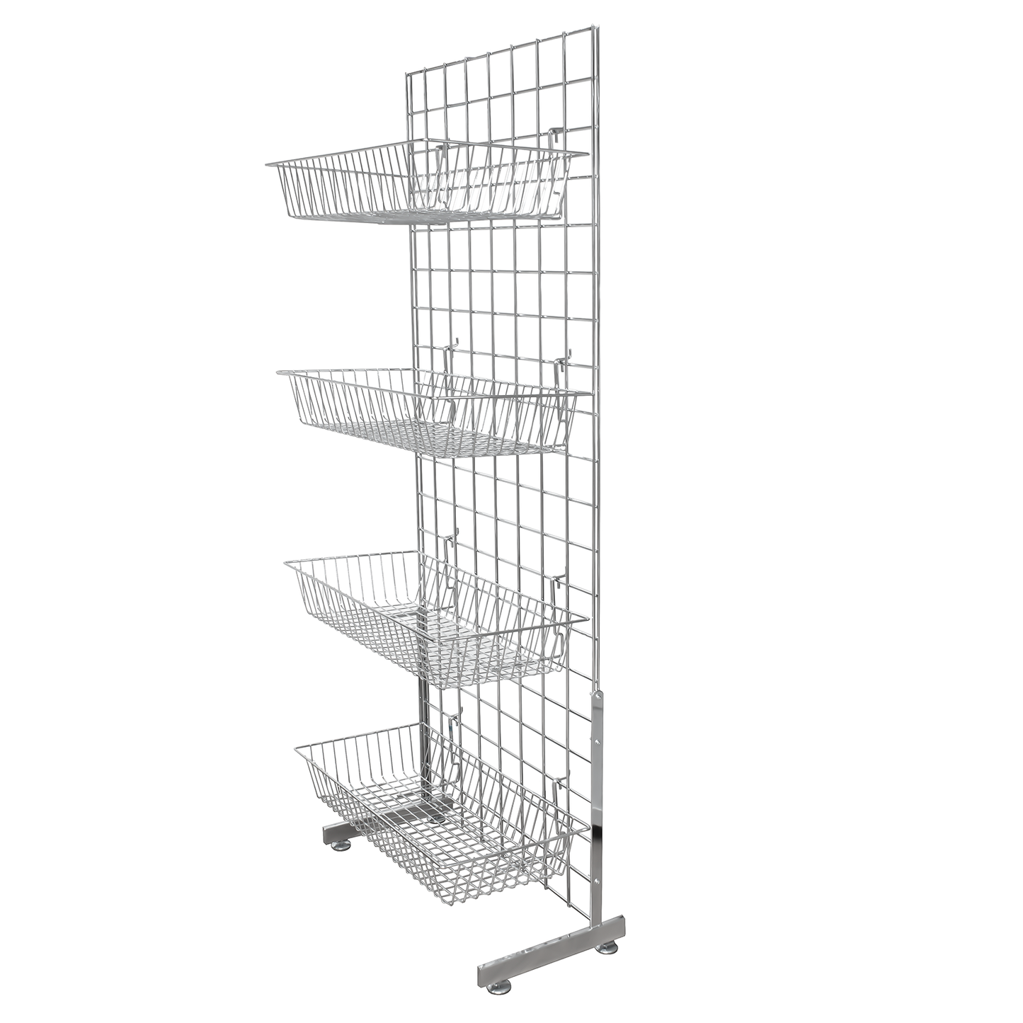 GRID PANEL 3 WAY STANDING GONDOLA DISPLAY