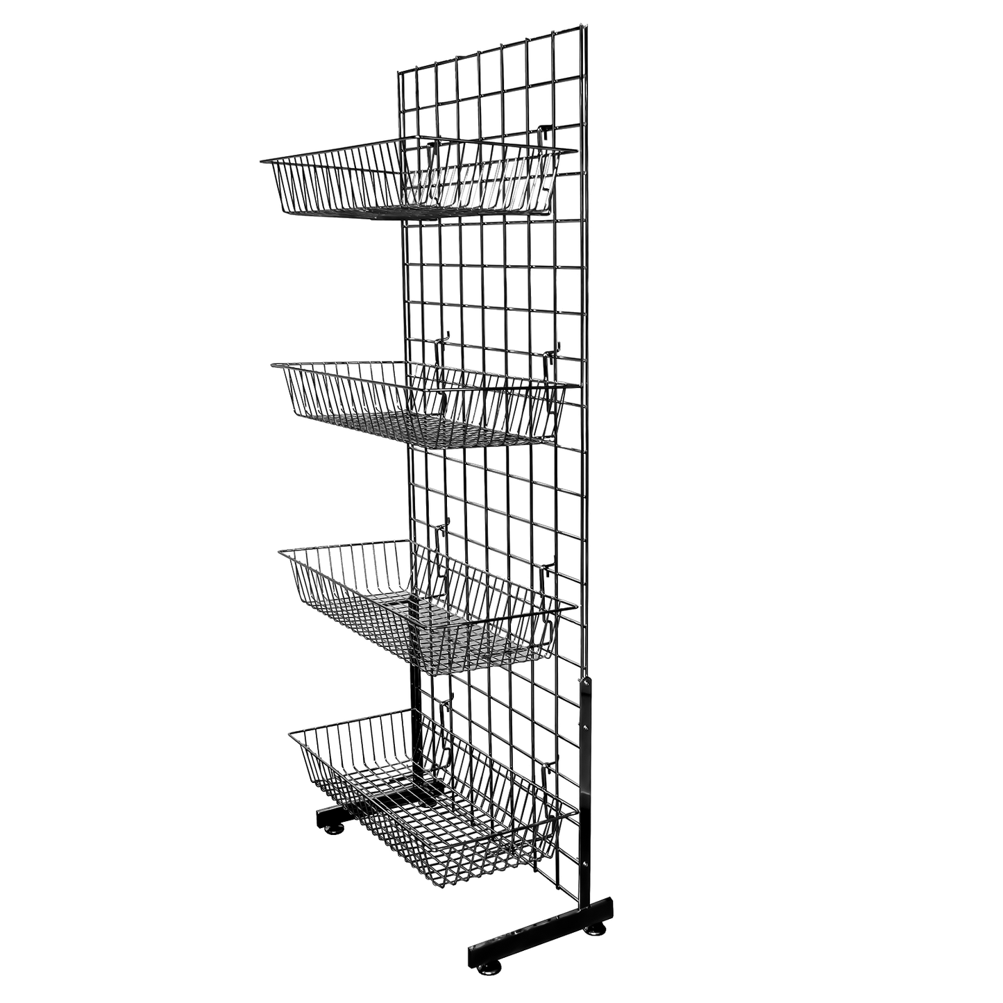 GRID PANEL 3 WAY STANDING GONDOLA DISPLAY