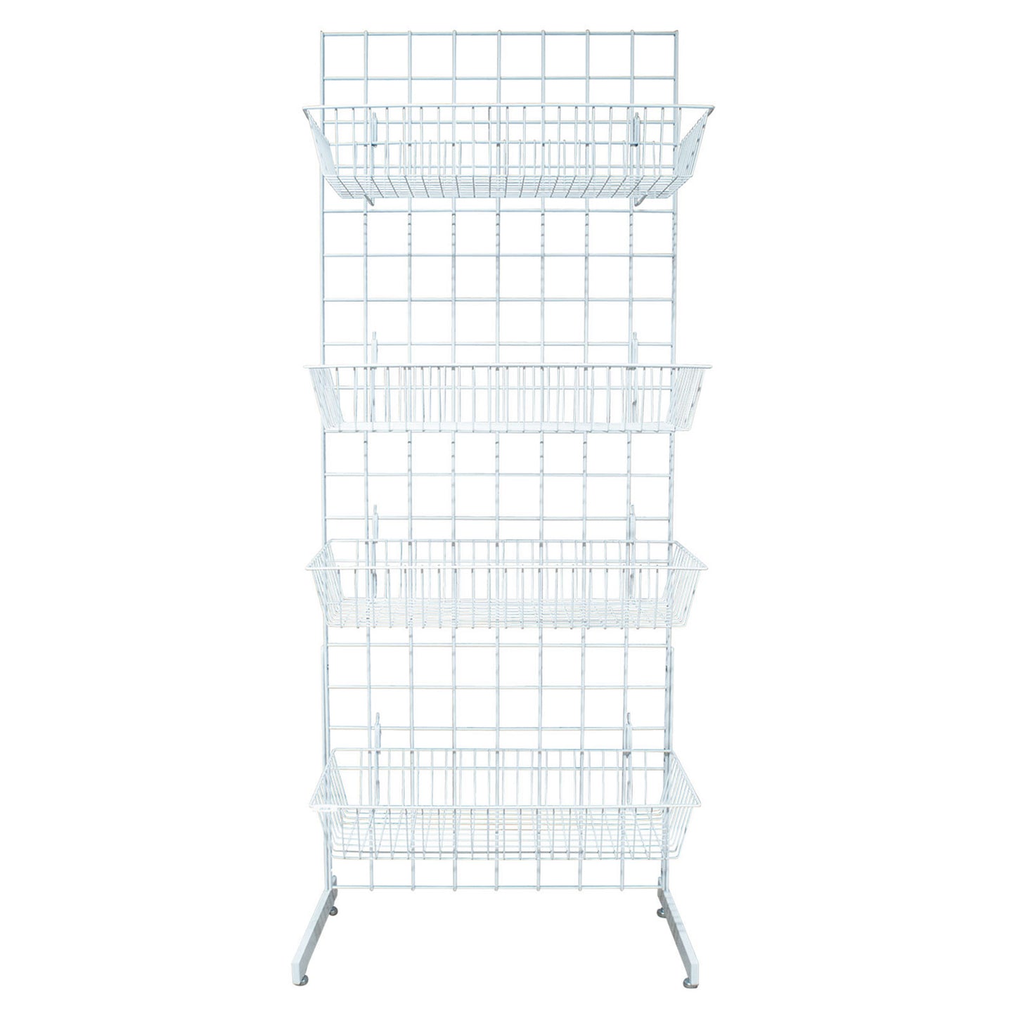 GRID PANEL 3 WAY STANDING GONDOLA DISPLAY