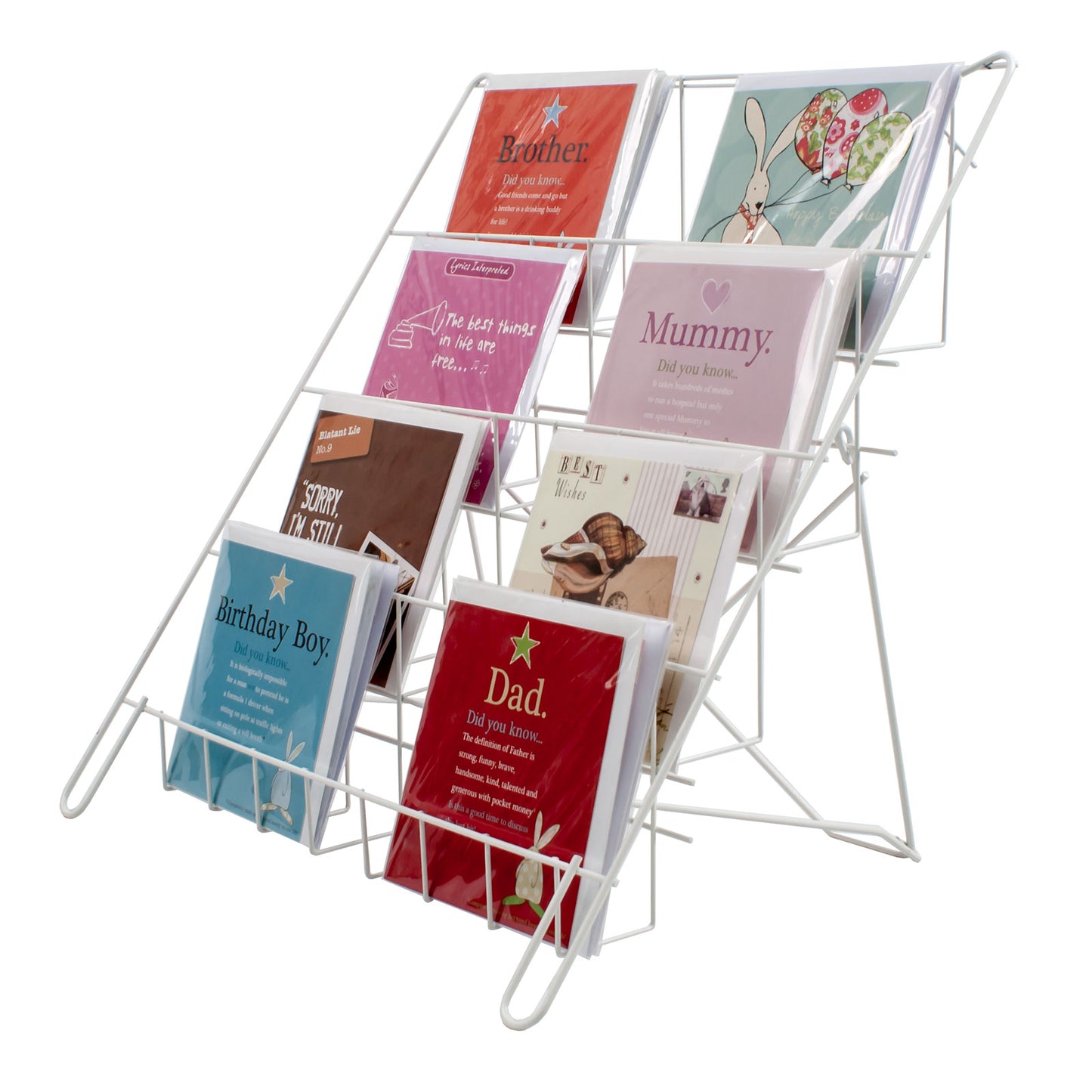 4 TIER STATIC COUNTER DISPLAY FOR CARDS & BOOKS