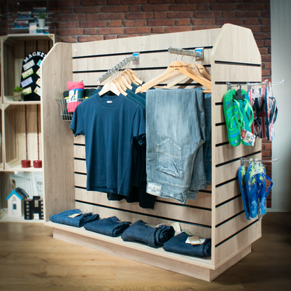 SLATWALL H SHAPE DISPLAY