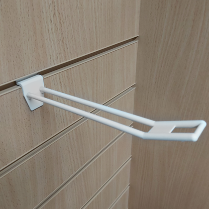 SLATWALL HOOKS 150MM DOUBLE PRONGED