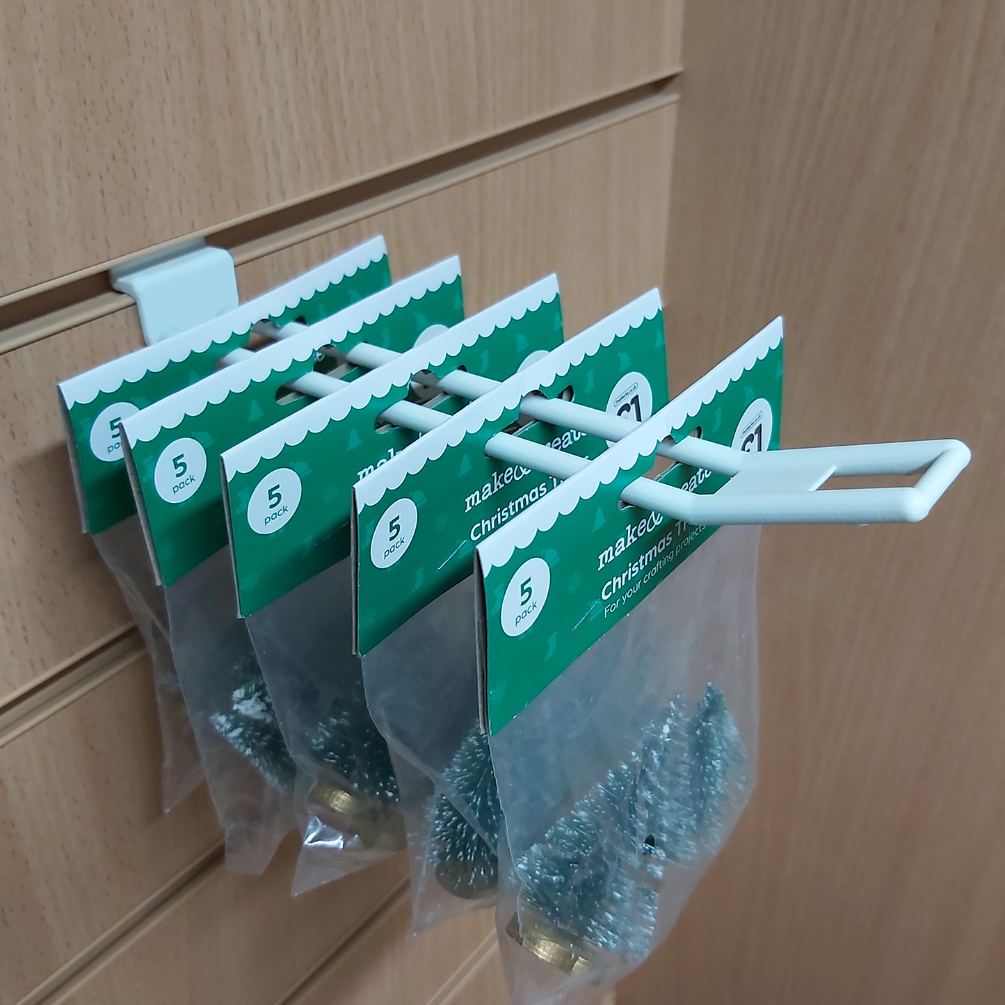 SLATWALL HOOKS 150MM DOUBLE PRONGED