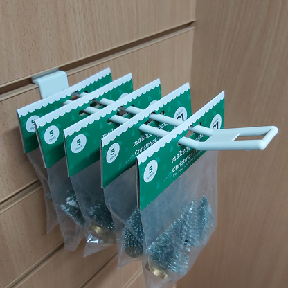 SLATWALL HOOKS 150MM DOUBLE PRONGED