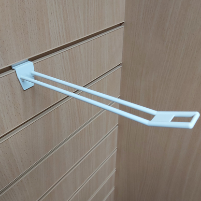 SLATWALL HOOK 200MM DOUBLE PRONGED