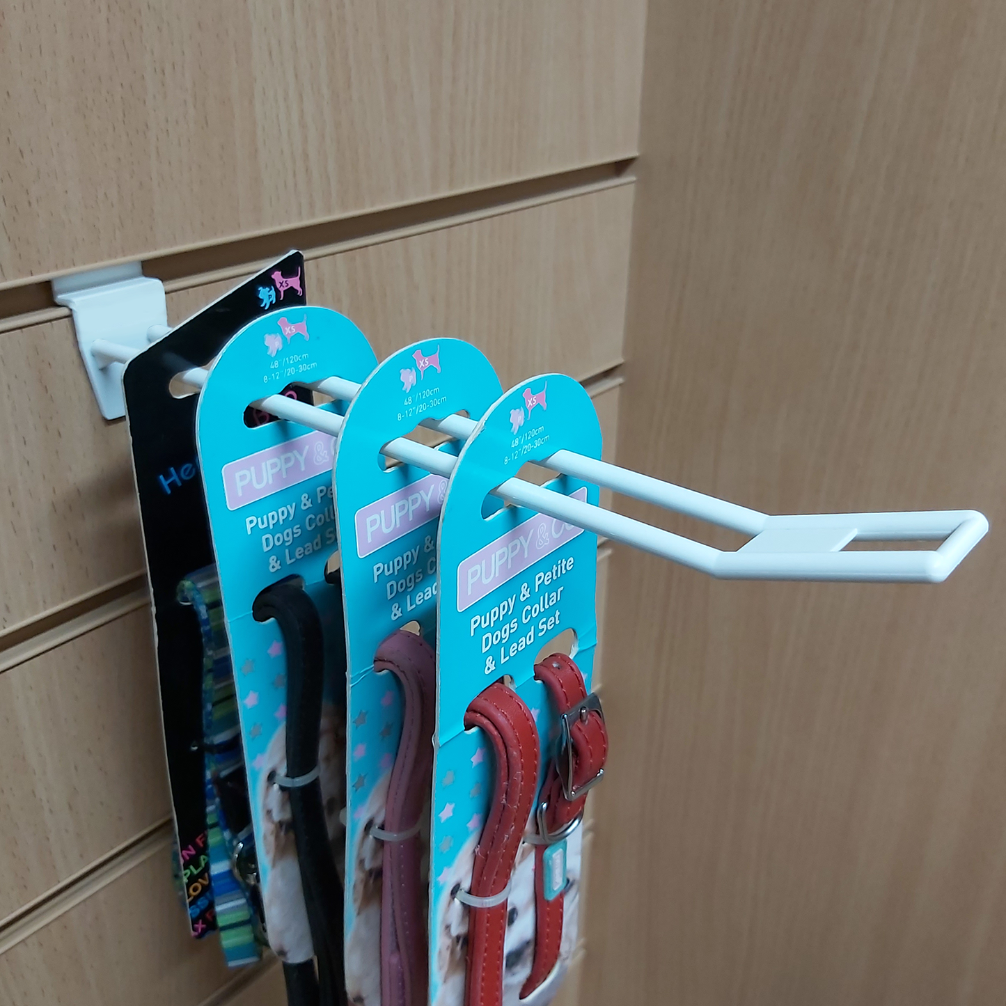 SLATWALL HOOK 200MM DOUBLE PRONGED