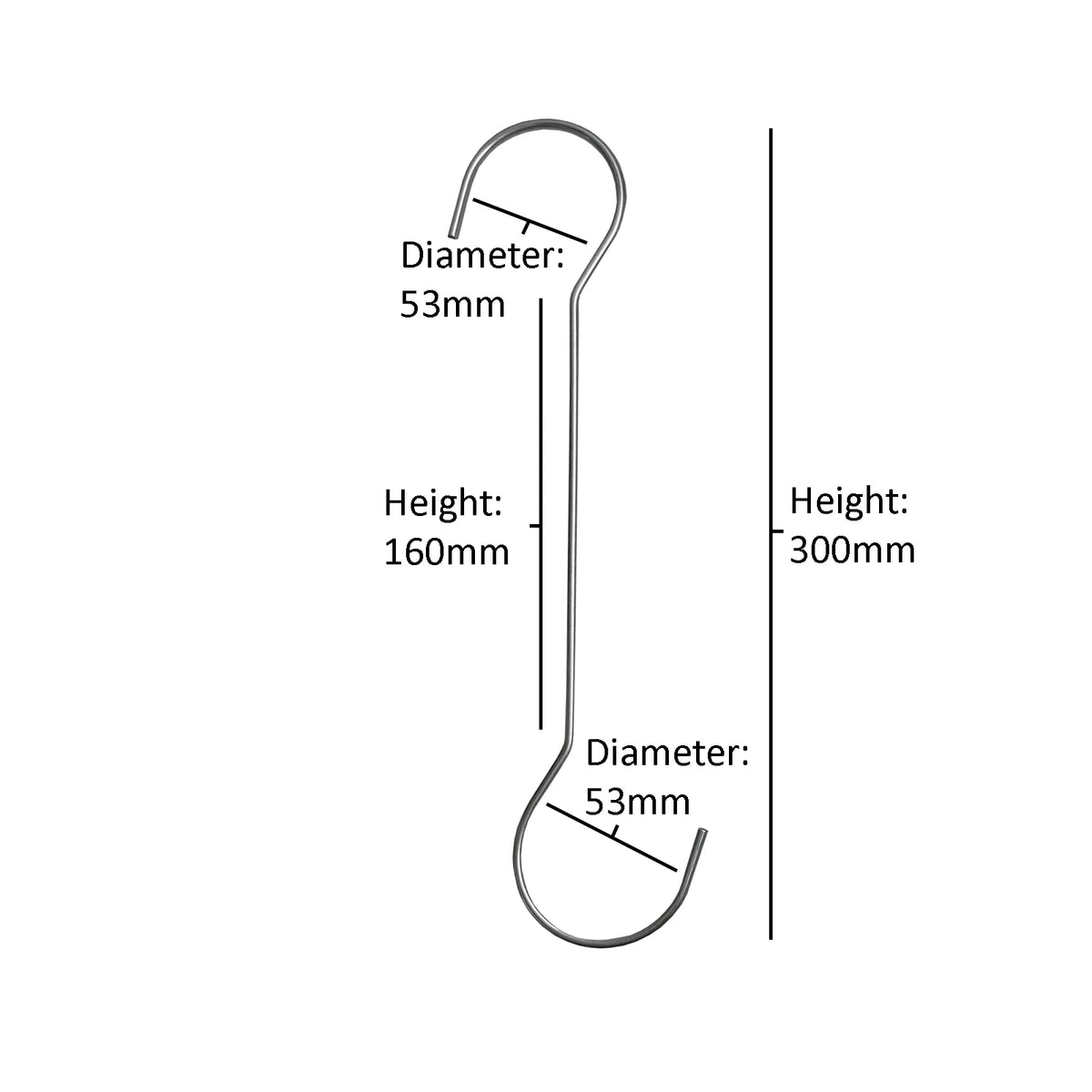 S HOOKS - EXTRA LONG