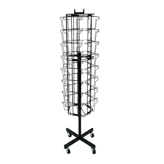 ROTATING FLOOR STAND FOR CARDS & BOOKS 40 POCKET
