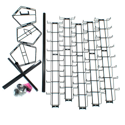 ROTATING FLOOR STAND FOR CARDS & BOOKS 40 POCKET
