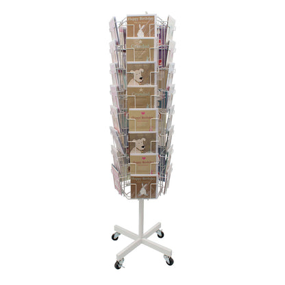 ROTATING FLOOR STAND FOR CARDS & BOOKS 40 POCKET