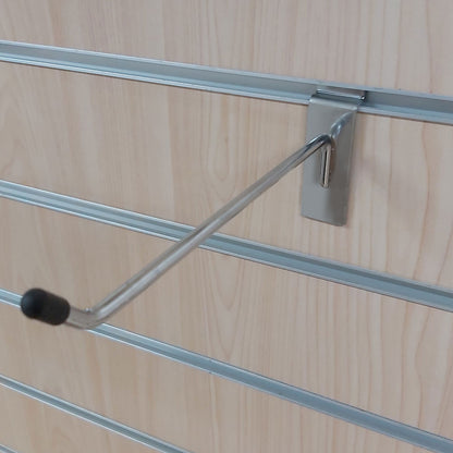 SLATWALL SINGLE ARM HOOKS 200MM