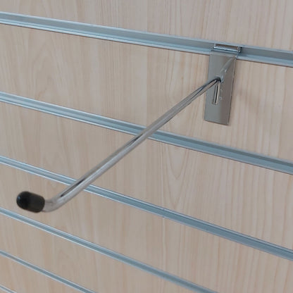 SLATWALL SINGLE ARM HOOKS 250MM