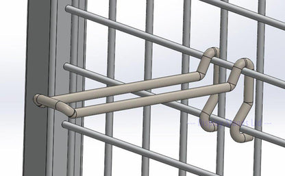 MESH HOOKS DOUBLE PRONG WIRE ECON