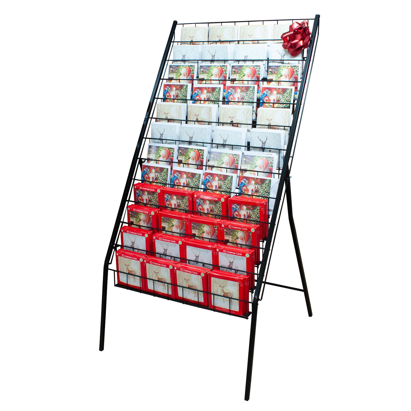 FLOOR STANDING 12 TIER DISPLAY FOR CARDS & BOOKS