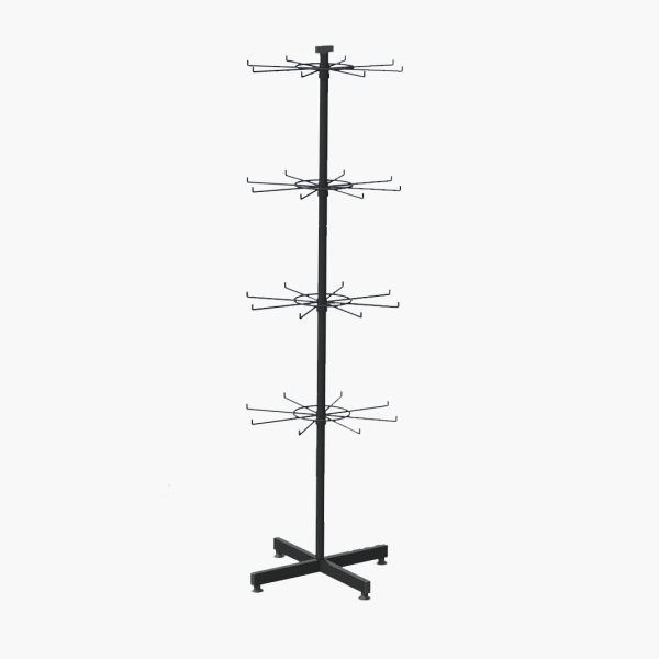 BUDGET METAL ROTARY HOOK STAND – 32 HOOKS