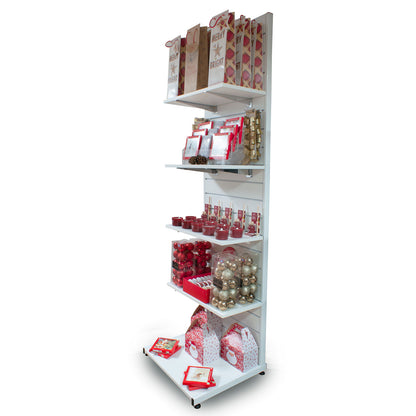 4 SHELVES SLATWALL DISPLAY